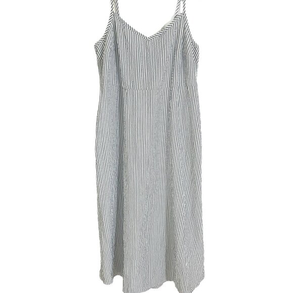Market & Spruce Dresses & Skirts - NWOT Market & Spruce Navy and White Stripe Midi Dress